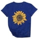 thumbnail image 2 of Pntutb - Camiseta de manga corta con cuello redondo y estampado floral para mujer Pntutb Pntutb-4407, 2 of 8