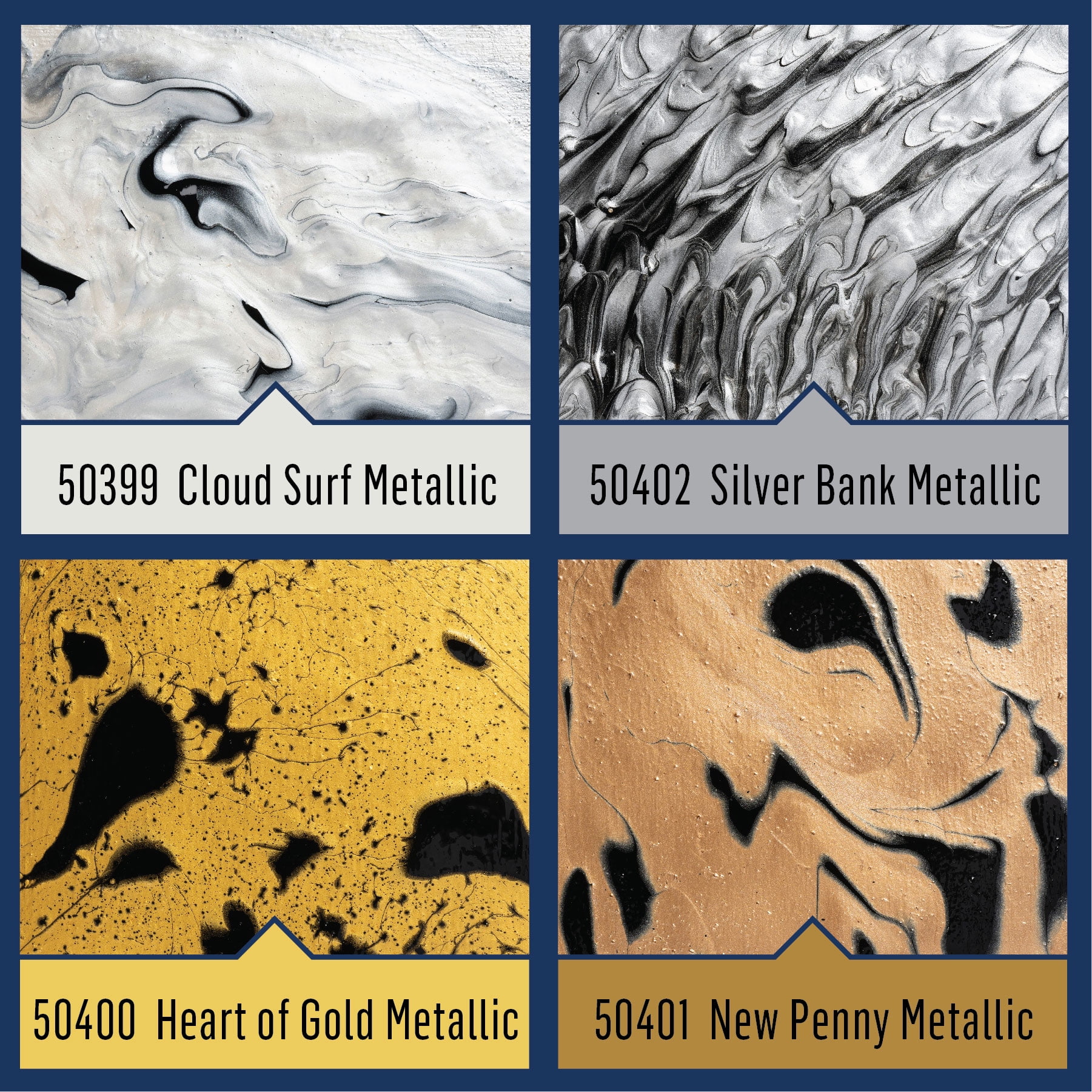 FolkArt Drizzle Metallic Pre-Mixed Fluid Pouring Acrylic Paint, Heart of Gold, 9 fl oz