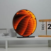 Neon Art Infinity Lights Wall & Desk Sign-Basketball (IBASKETBALL)