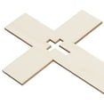 thumbnail image 3 of DEEPCRAFF 10pcs Decorative Crosses for Desk Multi Wood Centerpieces for Baptism, 3 of 8