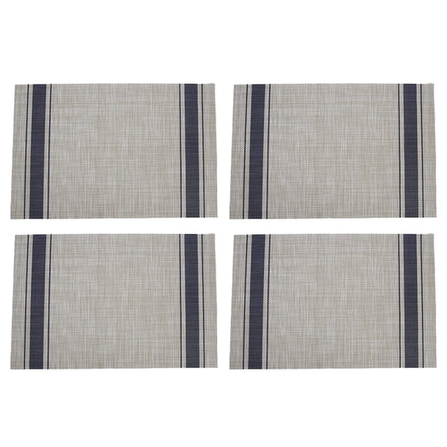 4pcs Rectangular PVC Placemats For Dinning Table Mat Hot Pad Home Kitchen Accessories For Dishes Placemat Table Place Mat