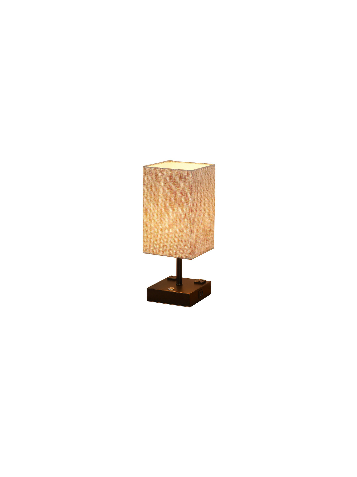 Defong 15Inch Dimmable Touch Table Lamp with USB ports and AC Outlets