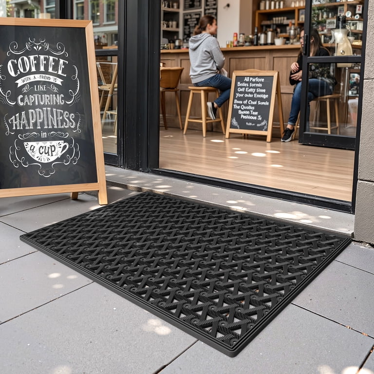 PABUBE Outdoor Doormat, 19"x29", Black photo 7