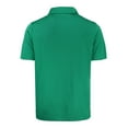 thumbnail image 3 of Men's Cutter & Buck Kelly Green North Texas Mean Green Prospect Eco Textured Stretch Recycled Polo, 3 of 3