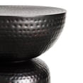 thumbnail image 7 of Mella Metal Hammered Side Table in Black, 7 of 7