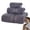 Gray, variant on Bxaolu Ultra Soft 3 Pack Cotton Towel Set, Contains a Bath Towels 28x55 inch, a Hand Towels 13x29 inch & a Wash Coths 13x13 inch, Ideal Bathroom Everyday use, Compact & Lightweight - Light Gray