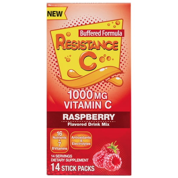 Resistance C Vitamin C Stick Packs, 16 Nutrients & 7 BVitamins, Help