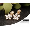 thumbnail image 6 of QQTDFG 18K Gold Plated Earring Drop AAA Cubic Zirconia Women's G263-default, 6 of 6