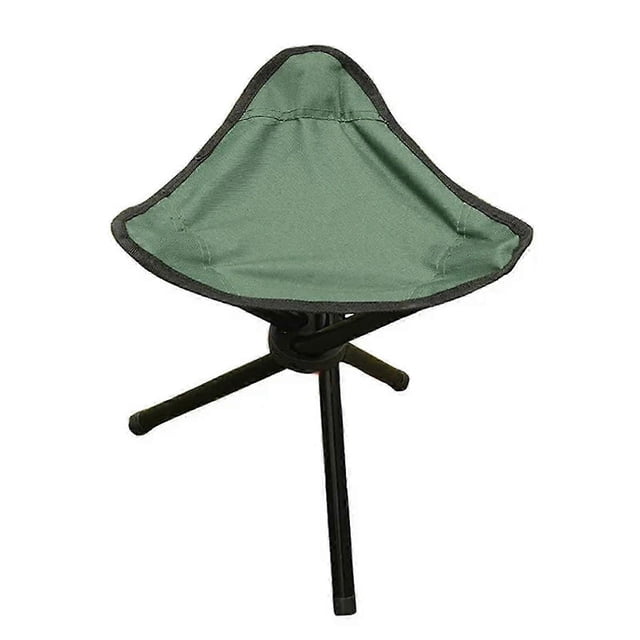 Outdoor Folding Chair Small Stool Fishing Beach Chair Stool Folding (Size : Green)