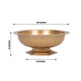 thumbnail image 3 of Efavormart 3 Pack Gold Roman Style Footed Compote Bowl Flower Vase, Round Decorative Plastic Planter Pedestal Vase Centerpiece - 10", 3 of 5