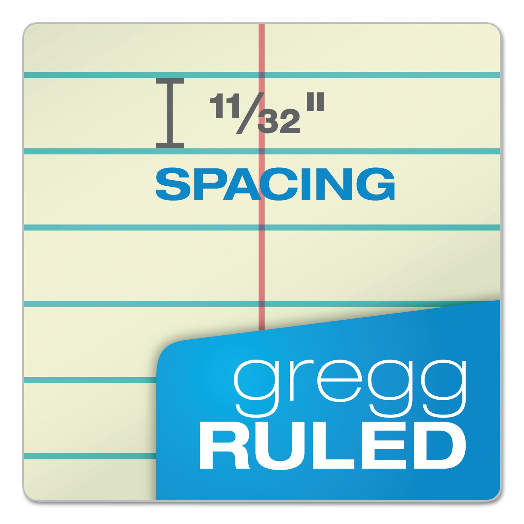 TOPS, TOP80221, Gregg-ruled Steno Book, 4 / Pack