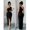 Black, variant on Womens Black One Shoulder Maxi Dress With Side Cutout Waist Ring Detail &
