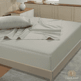 thumbnail image 4 of Casa Platino Juego de Cama Tamaño Queen – Sábanas Refrescantes 100% Algodón de 450 Hilos, Algodón de Fibra Larga, Naturalmente Transpirable, Acabado Satinado de Hotel, Sueño Reparador – Lunastruck, 4 of 6