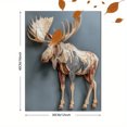 thumbnail image 3 of Moose Canvas Print Wall Art for Living Room Bedroom Office Dining Room Hotel Lobby Decor, 3 of 8