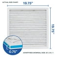 thumbnail image 2 of Aerostar 20x20x1 MERV 8 Pleated Air Filter, 6 Pack, Furnaces Filters, HVAC Filter, Air Conditioners Vent Filter Replacement for Home, 2 of 7
