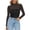 #0121-Black, variant on Sparkly Sequin Tops for Women Mock Neck Long Sleeve Shirts Patchwork Mesh Sheer See Through Party Top Gift