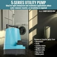 thumbnail image 6 of Little Giant 505723 10 ft. Cord 1200GPH 5 MSP Sub Utility Pump, 6 of 8