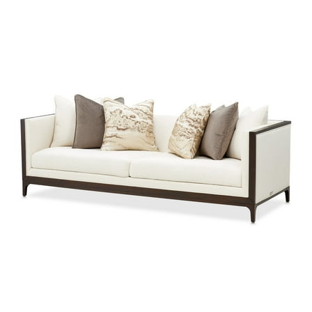 Belmont Place Sofa - Cream/Espresso