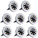 thumbnail image 1 of Foco solar empotrable para exteriores, paquete de 8, 8 LED, resistente al agua, IP65, para jardín, patio, césped y camino (blanco cálido), 1 of 5