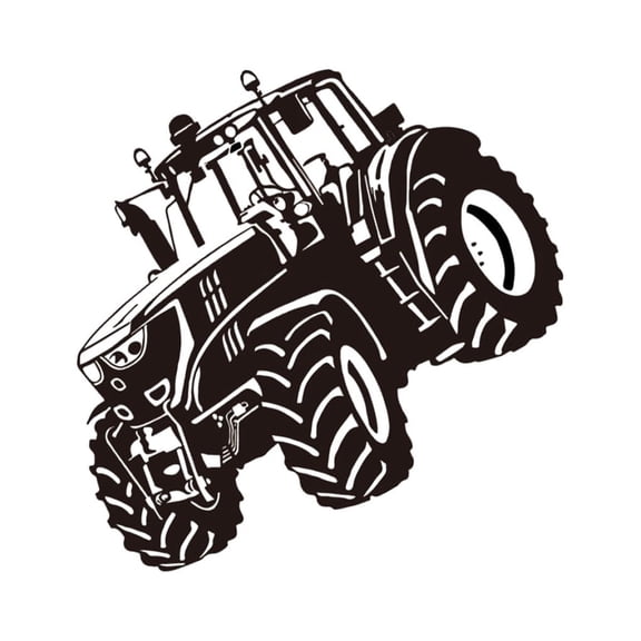 Inteprter Etiqueta engomada de la pared del tractor de conducción: adecuada para paredes de todos los colores Etiqueta de la pared del coche de Type3 NO3