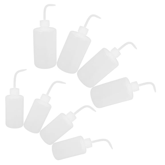 Hemoton  8 Pcs Rinsing Kettle Washing Bottle Spray Bottles Squeeze Water Pitcher Baby Transparent
