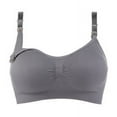 thumbnail image 4 of Gseagtia Nursing Bra 5pack Wireless Deep V Neck Maternity Nursing Bra Bralette Sleeping Breastfeeding with Extra Extenders, 4 of 7