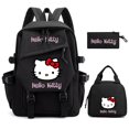 thumbnail image 1 of 3Pcs/set Hello Kitty Anime Backpack for Girl Boy Children Lunch Bags Student Teenager Bookbag Schoolbag Knapsack Women Rucksack, 1 of 5