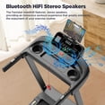 thumbnail image 6 of Treadmill 300 LB Capacity for Home with Incline, Folding Electric Running Walking Treadmill, Portable Treadmill for Home Use, 7.5 MPH, Smart Apps, 64+7 Programs, Bluetooth Speakers, 6 of 14