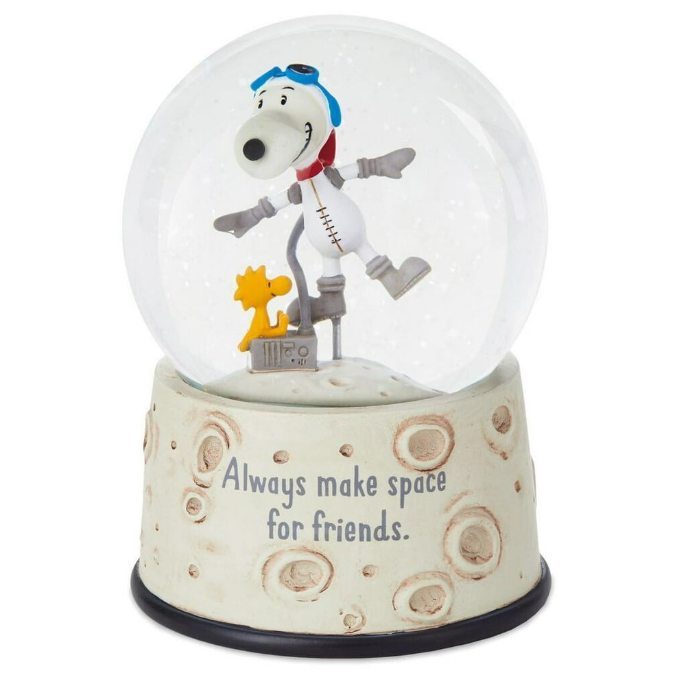 Hallmark Peanuts Make Space for Friends Astronaut Snoopy Snow Globe New w Tags - Walmart.com