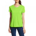 thumbnail image 1 of Womens Tops Casual V Neck Short Sleeve Solid Color Basic T Shirt, 1 of 7