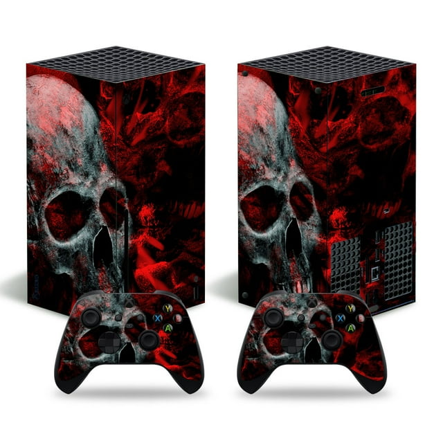 Skin Sticker Camouflage Design Protective Vinyl Wrap Cover Full Set Compatible with X-box Series X Console and 2 Controllers SeriesX-0137