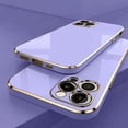 thumbnail image 1 of New UpgradeRight Angle Edge Plating Soft Case For IPhone 15 14 13 12 11 Pro Max 15 14 Plus Soft Silicone Back Plating Shockproof, 1 of 7