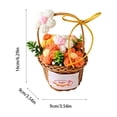 thumbnail image 3 of Beforeyayn Crochet Flower Basket, A Token Of Everlasting Love & Gentle Blessing, For Cherished Gift, Nursery & Home Decor, Displaying As Keepsake To Keep Forever., 3 of 6