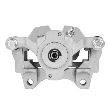 AutoShack Rear Brake Caliper Assembly (Driver Side) For 2008-2012 Land Rover LR2 3.2L AWD - Silver Zinc Plated, Includes Bracket