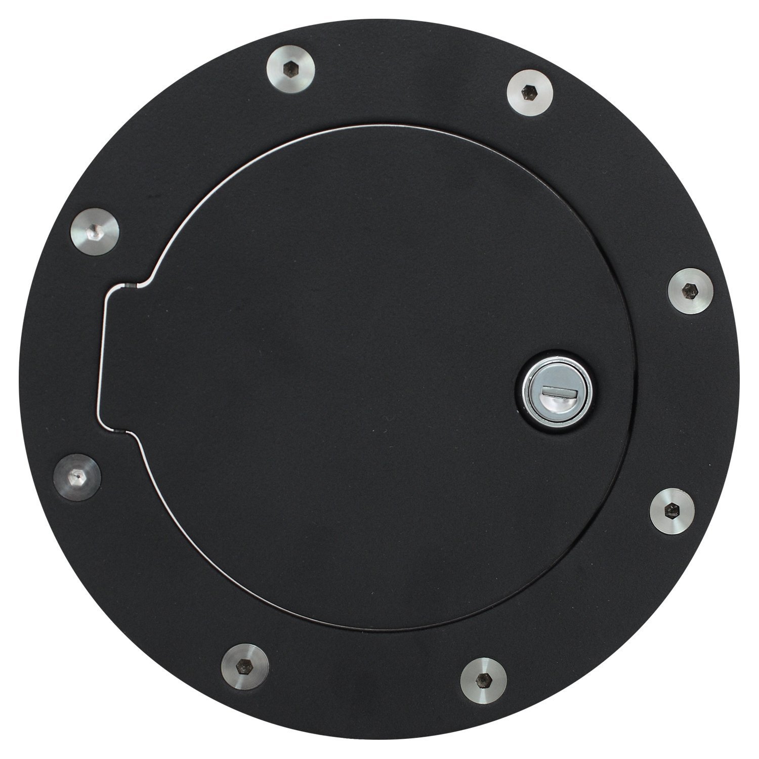 Gas Tank Door, Ford Replacement Locking Gas Cap Door Cover Black