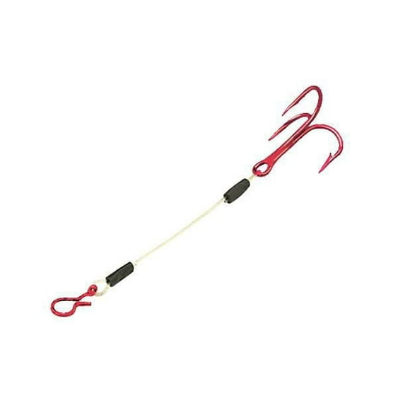 Northland SHT2-R Sting'r Hook, Size 2", Treble, Red, 3 per Card