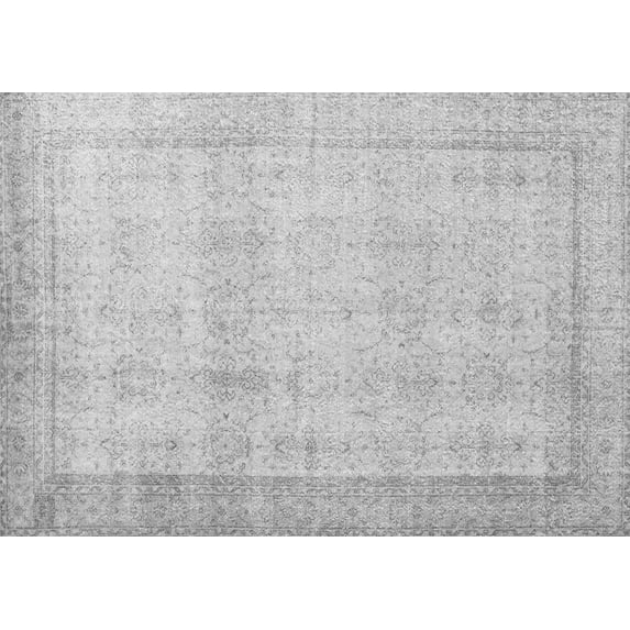 Ahgly Company Indoor Rectangle Persian Gray Traditional Area Rugs, 7' x 9'