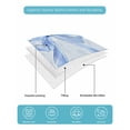 thumbnail image 4 of Twin Quilt Bedding Set, Cute Bow Reversible Summer Quilt 3 Pieces, Blue Bowknot Minimalist Solid Color Lightweight Bedspreads Coverlets with 2 Pillow Shams for All Seasons, 4 of 5