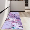 thumbnail image 4 of Purple Butterfly Flower Pattern Kitchen Rug Mat,Kitchen Runner Rugs Non Skid Washable,Decorative Kitchen Floor Mats for Kitchen,Sink,Laundry,17"X47", 4 of 5