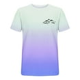 thumbnail image 3 of Men's Casual Summer Short Sleeve T-Shirts Gradient Crew Neck Tee Tops Lightweight Cotton Print T Shirt, 3 of 3