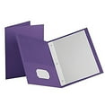 thumbnail image 2 of Oxford 57783 Twin Pocket Folder with Fasteners, Pack of 10 - Violet, 2 of 2