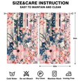 thumbnail image 2 of Watercolor Flowers Curtains-blackout Curtains Bedroom Decor Living Room Darkening Grommet Window Drapes 2 Panels Set 52"x 84", 2 of 2