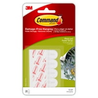 Command Hooks Product Image Command Poster Strips White Small 20 Pack