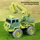 thumbnail image 5 of Excavadora de ingeniería grande de juguete | Vehículo de construcción impulsado por inercia | Plástico resistente a caídas | Pista de aleación | Diseño realista simulado | Verde | 7,87 x 5,91 x 4,13, 5 of 5