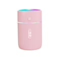 thumbnail image 1 of Rosa - Humidificador de aire de 1 pieza, mini humidificador ultrasónico con 2 modos de pulverización ajustables, apagado automático y luz nocturna colorida, humidificador USB portátil para el hogar y, 1 of 5
