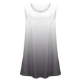 thumbnail image 4 of Pincandy Women's Oversized Short Sleeved T-shirt Loose Tank Top Casual Trendy Ombre Gradient U-Neck Sleeveless Beach Vacation Mini Tank Sundress with Pocket,Black,L, 4 of 5