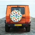 thumbnail image 6 of Goofa Colorful Dinosaur Pattern Universal Tire Cover for Jeep, SUV, Truck, and Trailer – Waterproof, UV-Resistant,Easy to Install, Fits 14"-17" Tires-17 inch, 6 of 6