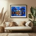 thumbnail image 3 of Botanical Blues - San Diego California Photography Black Framed Wall Art Print 16 x 24 inches, 3 of 4