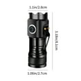 thumbnail image 3 of Flashlights For Emergencies, Emergency Flashlight, Bright Flashlights High Lumens, Aluminum Alloy Body USB Charging Magnetic Tail Pen Clip Five Light Compact And Convenient Outdoor Strong Light Flas, 3 of 6