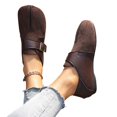 thumbnail image 6 of Willtoo Women's Retro Split-Toe Flats, Adjustable Buckle Strap Splicing Casual Loafers, Fashion Comfort Daily Walking Shoes, 6 of 6